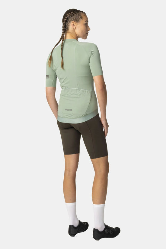 AGU Solid Jersey SS Performance Fietsshirt Dames light green