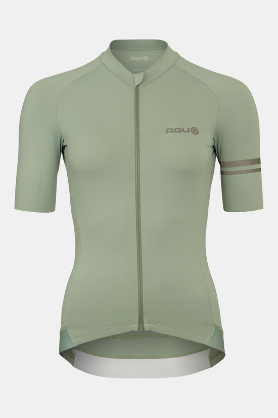 AGU Solid Jersey SS Performance Fietsshirt Dames light green