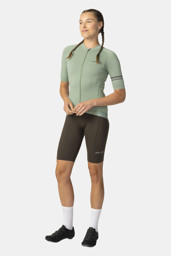 AGU Solid Jersey SS Performance Fietsshirt Dames light green