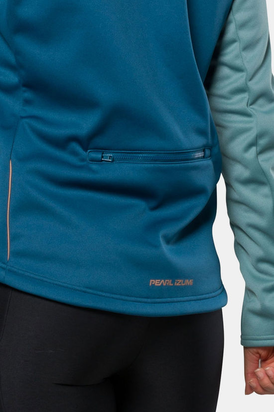 Pearl Izumi W Quest Amfib Jkt Fleecevest Dames Turquoise/Green