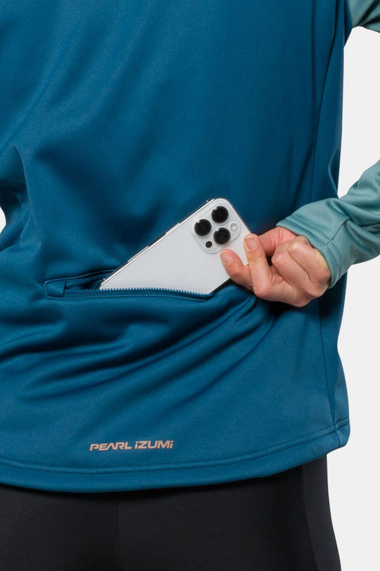Pearl Izumi W Quest Amfib Jkt Fleecevest Dames Turquoise/Green