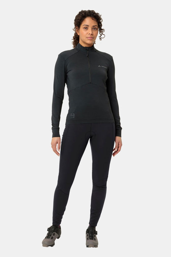 Vaude Posta Warm Tight Fietsbroek Dames black