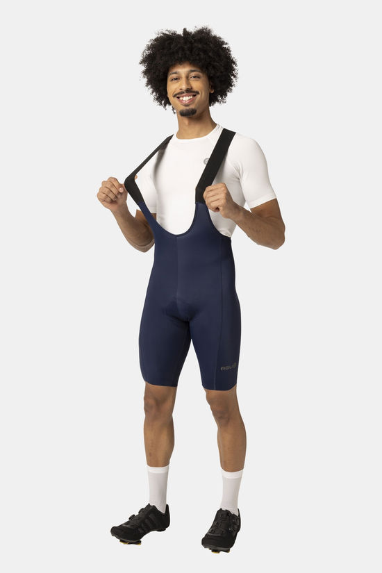 AGU Comfort Plus Bibshort Performance Fietsbroek Light Blue/Navy Blue