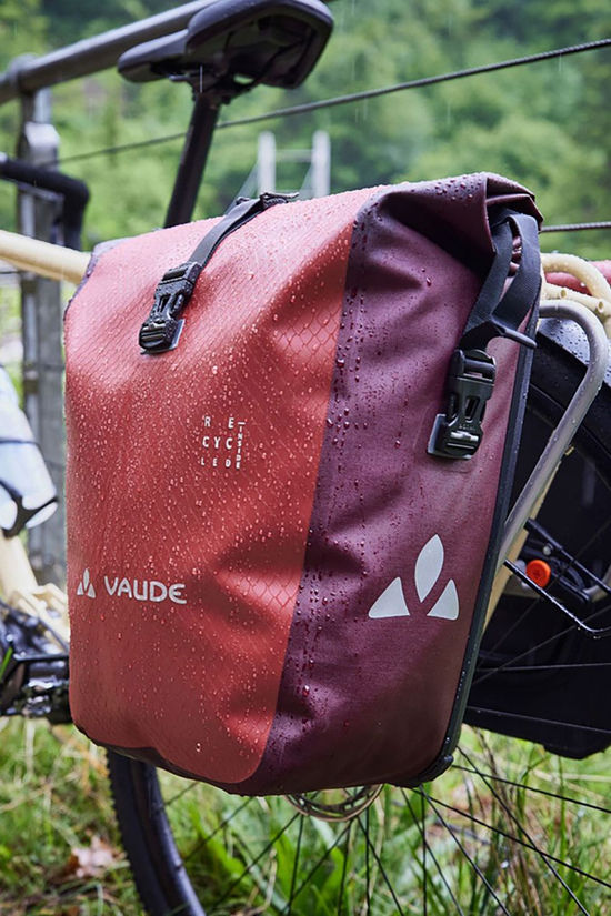 Vaude Aqua Back Recycled Dubbele Fietstas Achter black
