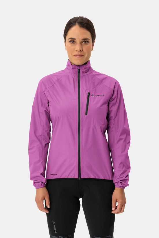 Vaude Drop Jacket III Fietsjas Dames Green/Ass. Geometric