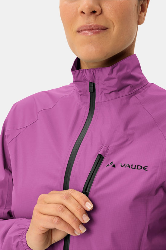 Vaude Drop Jacket III Fietsjas Dames Green/Ass. Geometric