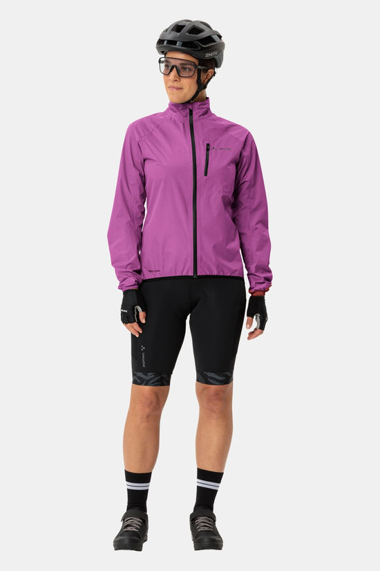 Vaude Drop Jacket III Fietsjas Dames Green/Ass. Geometric