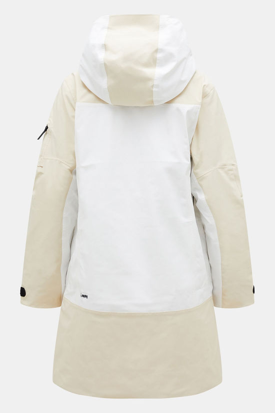 Peak Performance W 2L Stretch Parka Ski-Jas Dames Off White/Beige