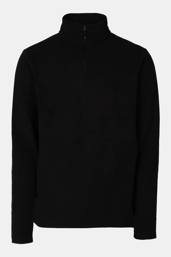 Ayacucho Breona Micro Fleece 1/4 Zip Fleecetrui Heren Zwart