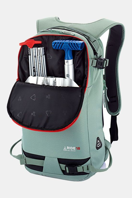 Arva Ride 18 Ski Rugzak light blue/red