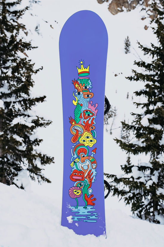 Burton Gender Neutral Counterbalance Snowboard  black/blue