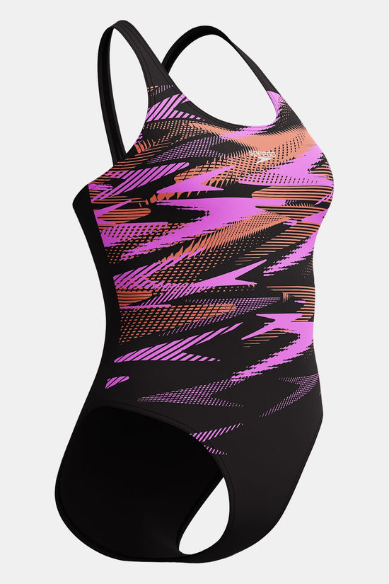 Speedo Eco+ Hyperboom Placem Muscleb Badpak Dames Black/Assorted / Mixed