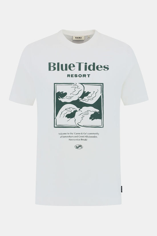 Shiwi Liam Blue Tides T-Shirt white