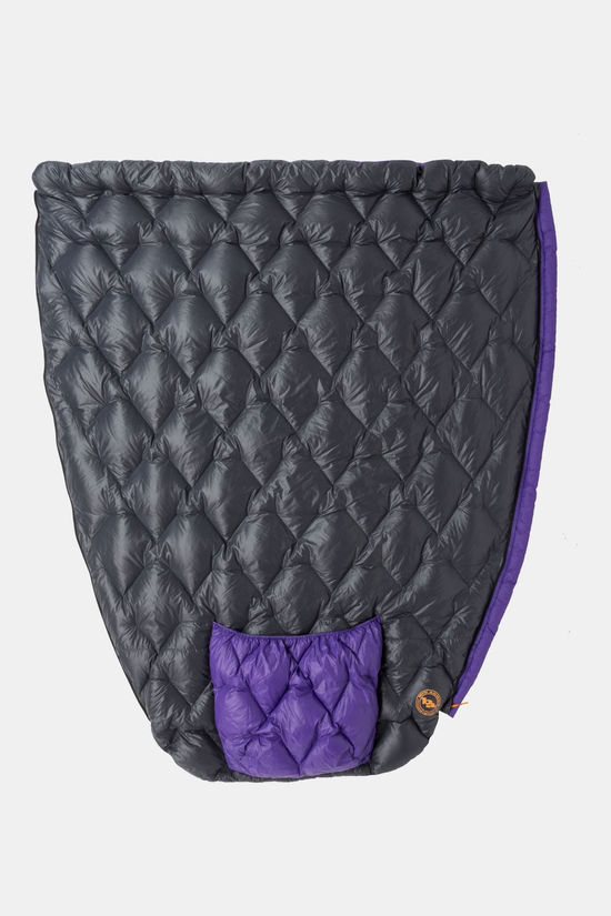 Big Agnes Fly Creek UL Zip Quilt 50 (850 RDS Downtek) Regular dark grey/purple