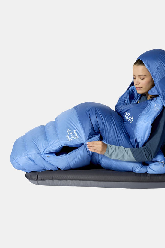 Rab Ascent -12C / 10F Slaapzak Dames light blue/blue
