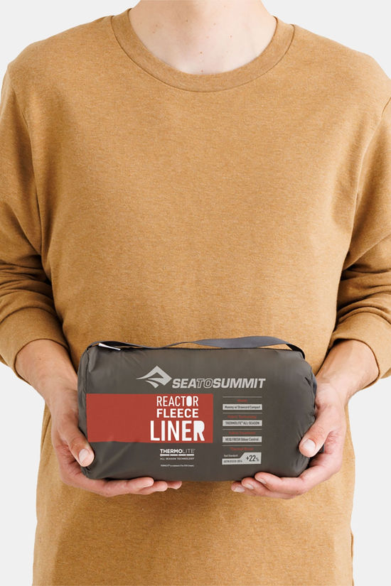 Sea To Summit Reactor Fleece Sleepingbag Liner Mummy Lakenzak red