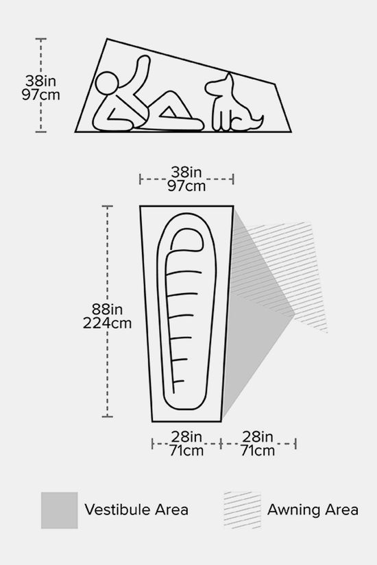 Big Agnes Copper Spur HV UL1 Bikepack Tent mid grey/silver