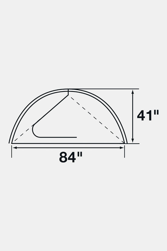 The North Face Trail Lite 2 Tent mid grey/dark yellow