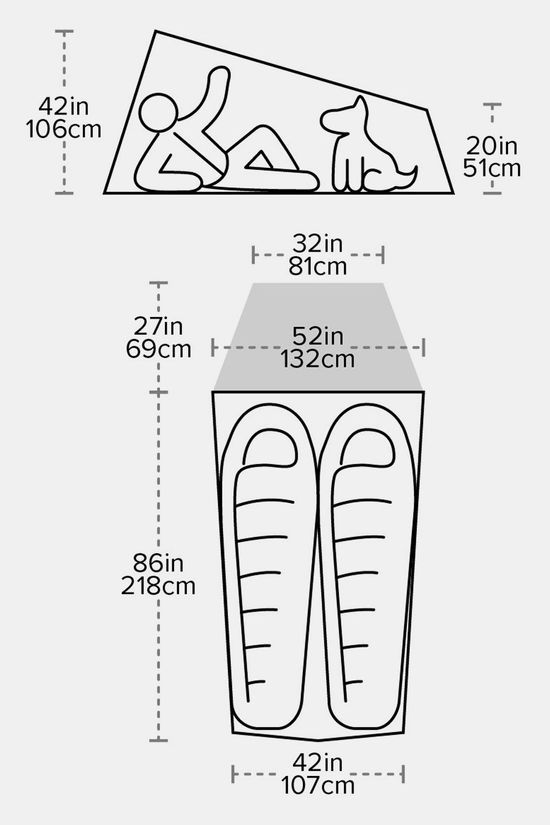 Big Agnes Fly Creek HV UL2 Solution Dye Tent dark grey