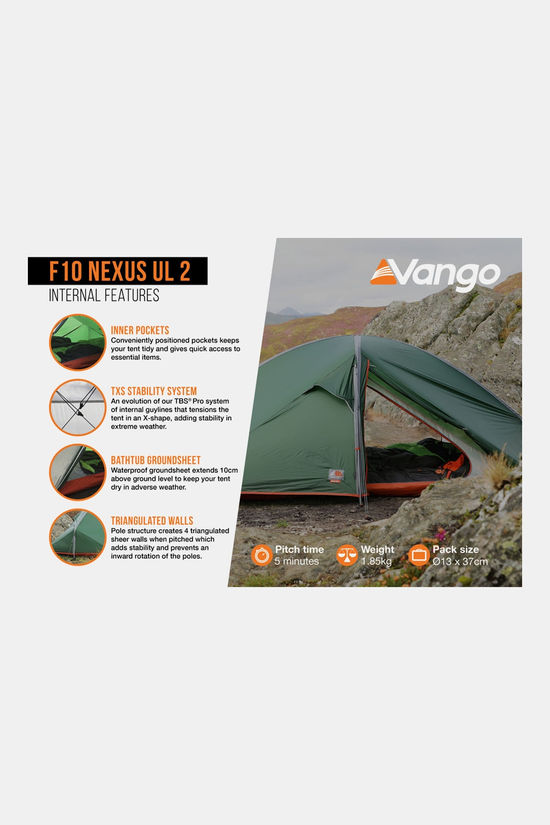 Vango Nexus UL 2 Tent green