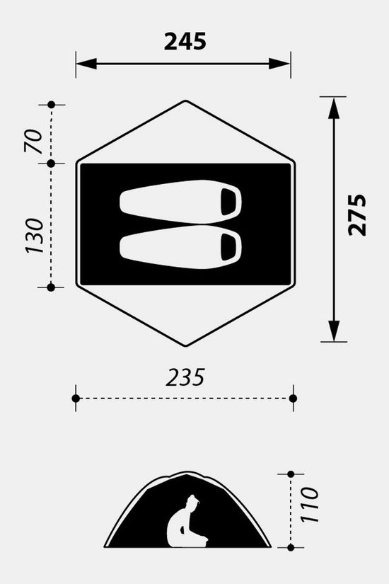 Nomad Maku 2 XL Pro Tent 2P Dille Groen