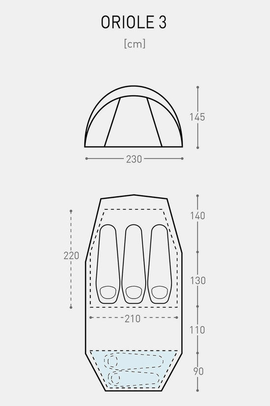Bach Oriole 3 Tent 3P green