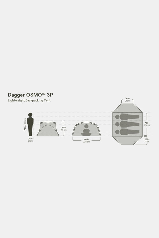 Nemo Dagger Osmo Ridge 3P Euro Tent green