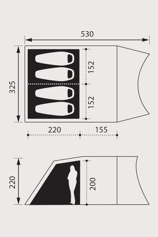 Nomad Dogon 4 LW Tent green