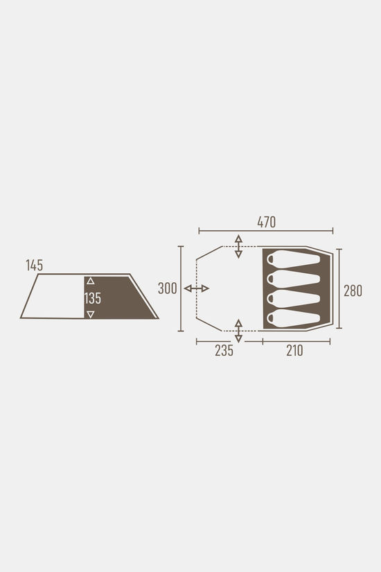 Tambu Durdanta 4 Tent brown