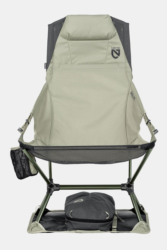 Nemo Satellite Reclining Camp Campingstoel Olive Green