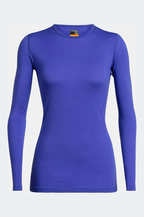 icebreaker 200 Oasis LS Crewe Shirt Dames Paars