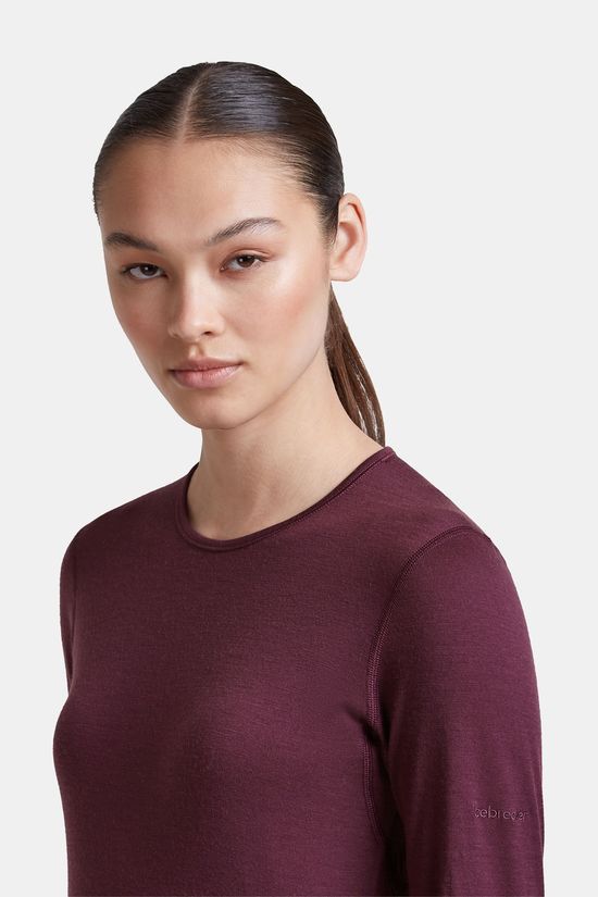 icebreaker 200 Oasis LS Crewe Shirt Dames mid purple