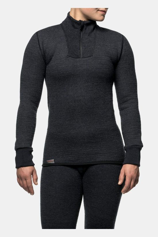 Woolpower Zip Turtleneck Protection 400 Midlayer Unisex dark grey