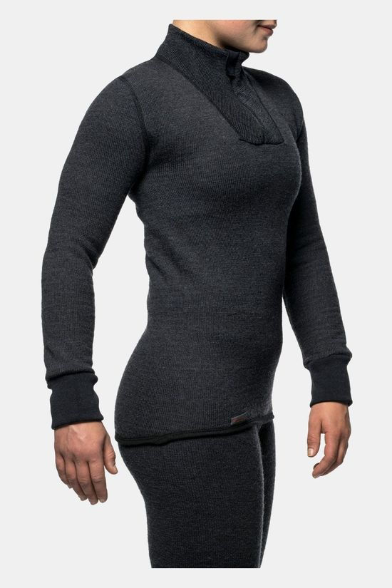 Woolpower Zip Turtleneck Protection 400 Midlayer Unisex dark grey