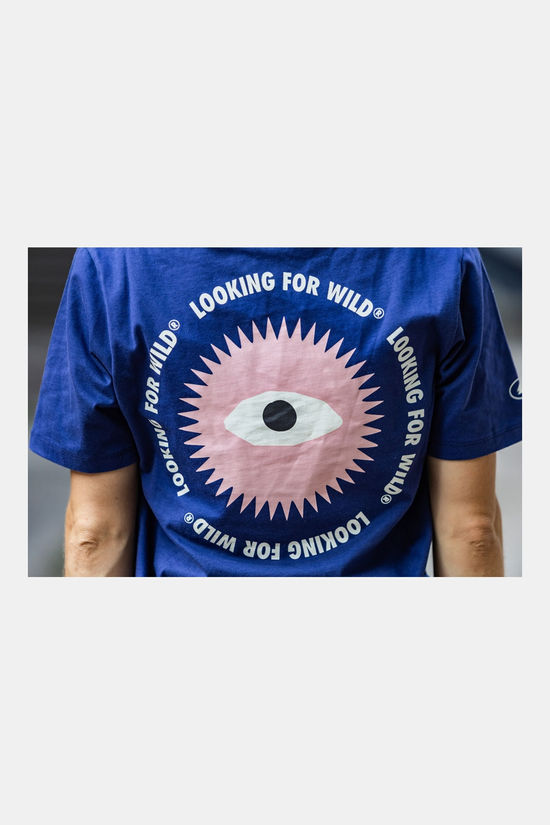Looking For Wild Eye Sun T-Shirt Dames mid blue