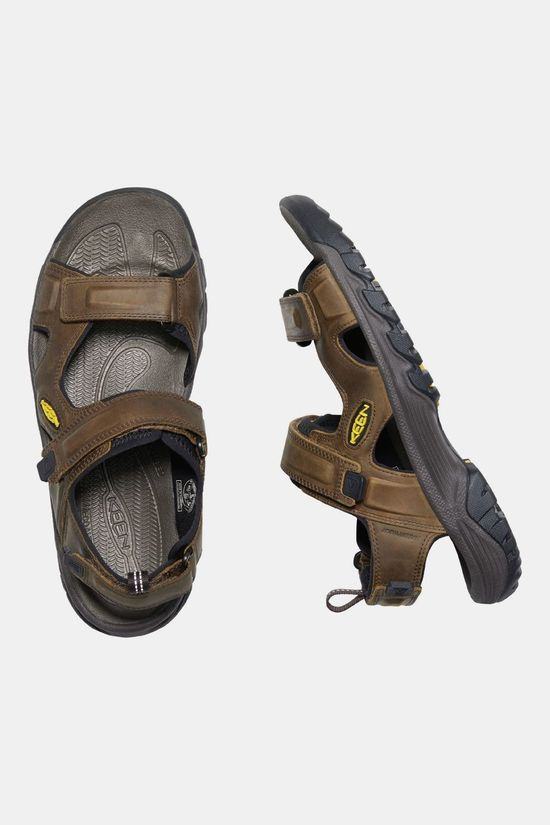 Keen Targhee III Open Toe Sandaal Heren brown/dark brown