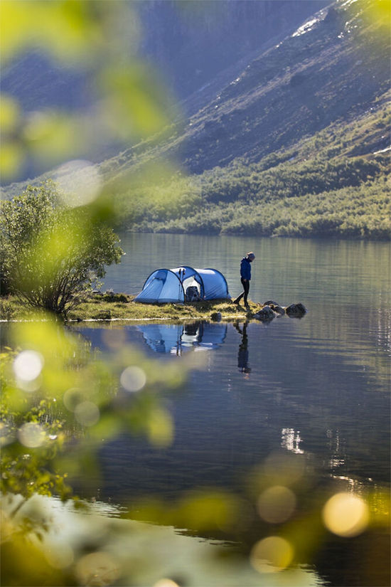 Fjällräven Abisko Lite 2-Persoons Tunneltent light blue