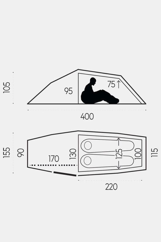 Fjällräven Abisko Shape 2-Persoons Tunneltent mid green