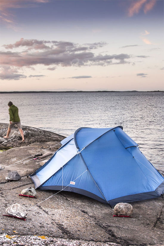 Fjällräven Abisko View 2-Persoons Hybride tent light blue