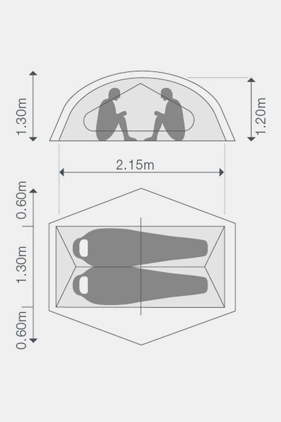 Exped Lyra II 2-Persoons Koepeltent Meadow Green