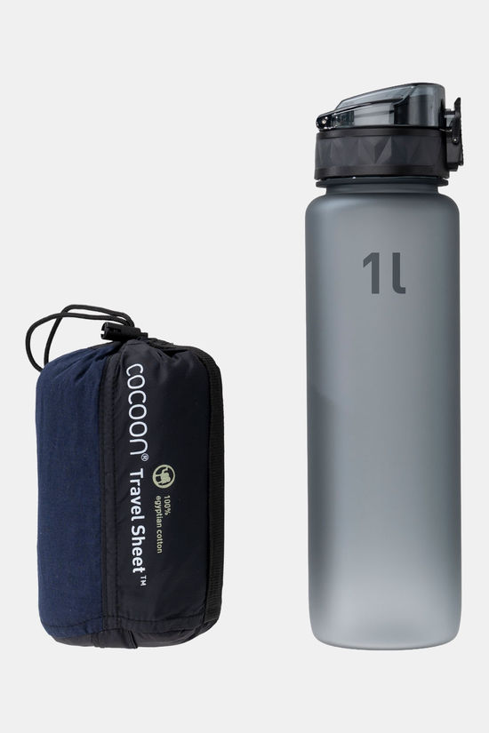 Cocoon Egyptisch katoenen lakenzak blue/dark blue
