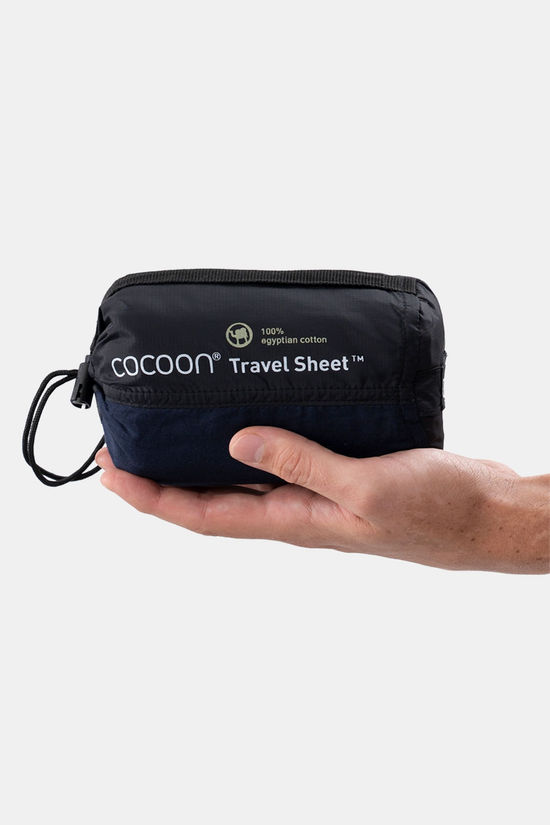Cocoon Egyptisch katoenen lakenzak blue/dark blue