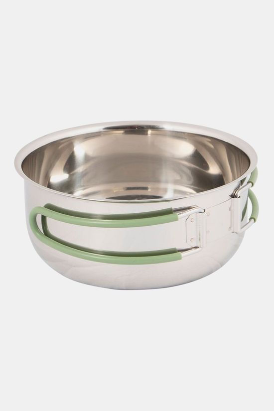 Bo-Camp Travel RVS 4-delige Pannenset silver