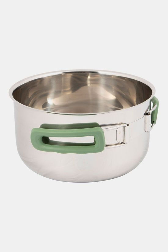 Bo-Camp Travel RVS 4-delige Pannenset silver