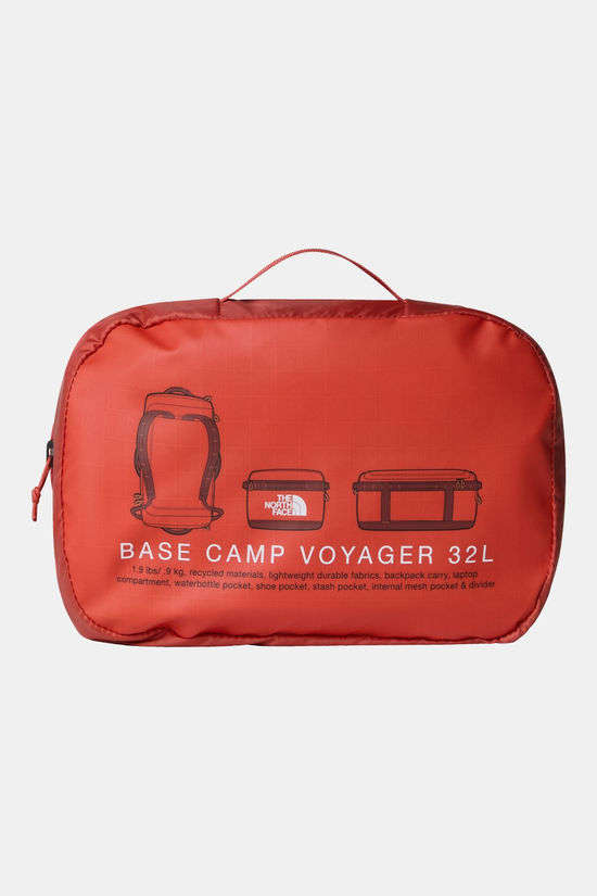 The North Face Base Camp Voyager Duffel 32L mid red