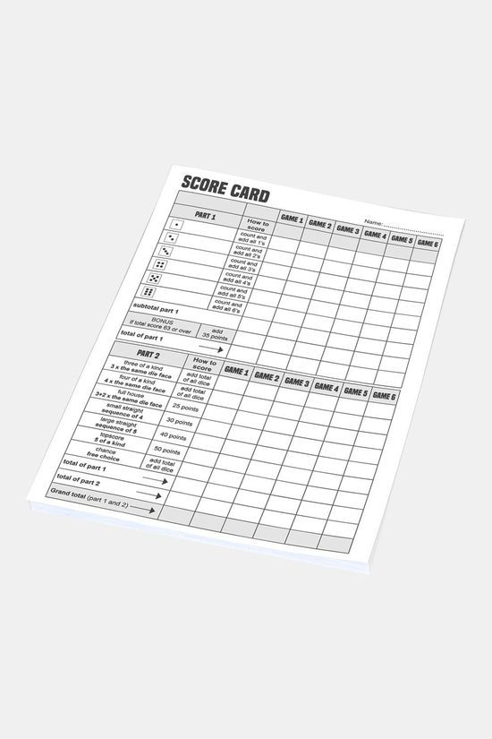 Clown Games Dobbelset + Scoreblok Dobbelspel -