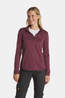 Jack Wolfskin Sky Thermal HZ Thermoshirt Dames Bordeaux / Maroon