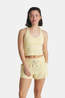 Vuori Halo Performance Crop Tank 2.0 Top Dames yellow