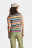 Sherpa Neha V-Neck Tank Top Dames Mid Blue/Ass. Geometric