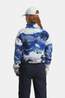 Columbia Helvetia II Printed Cropped Fleece Dames mid blue